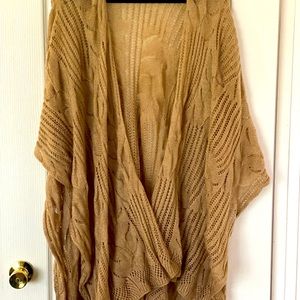 TORRID OS Ruana/ Poncho Tan. Very flowy.